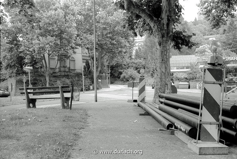 1988 - An der Talstation der Turmbergbahn