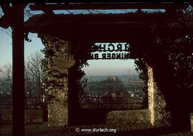 1980 - Blick vom Turmberg Restaurant