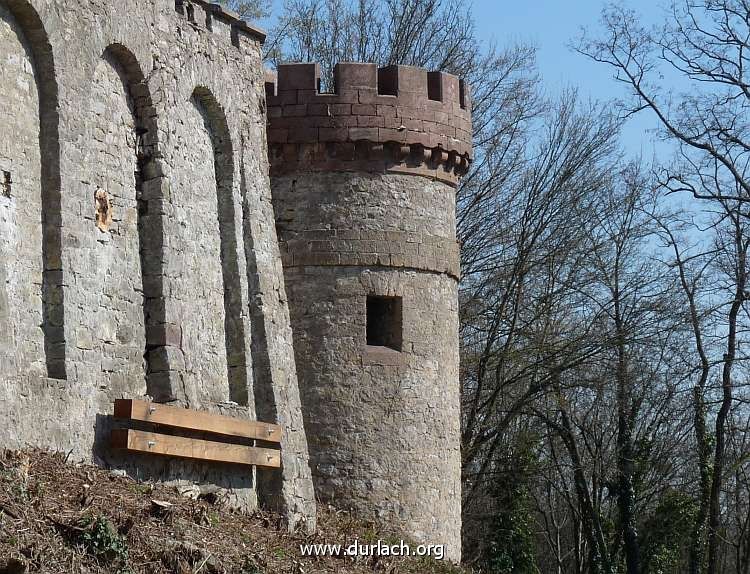 Sicherung der Mauer am Turmberg 2011