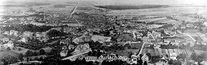 Totalansicht vom Turmberg - vor 1911