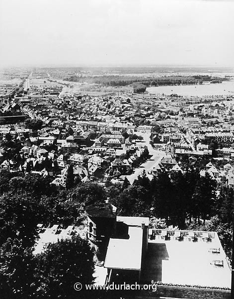 Blick vom Turmberg 1952