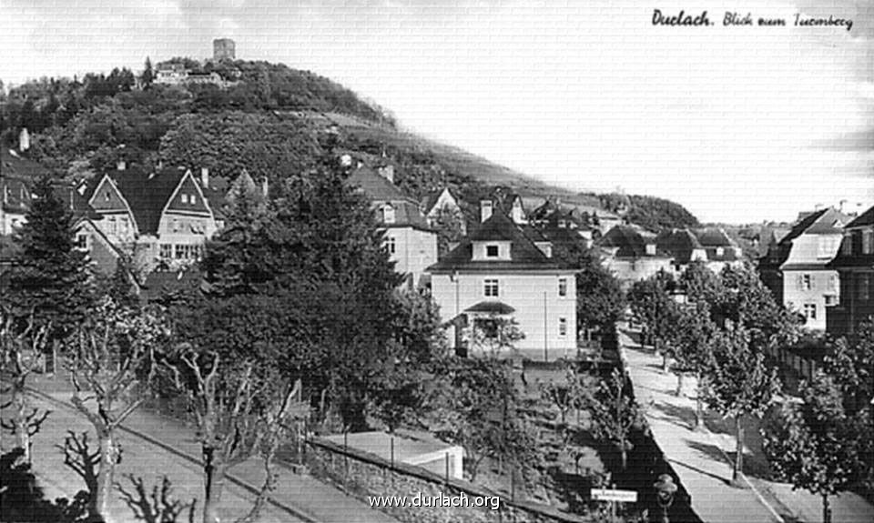 Turmbergstr links, rechts Drrbachstr