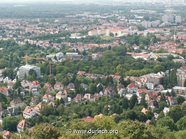 Blick auf Durlach und Aue