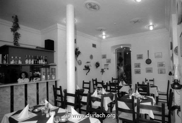 Pizzeria in der Pfinztalstrasse, ca. 1990