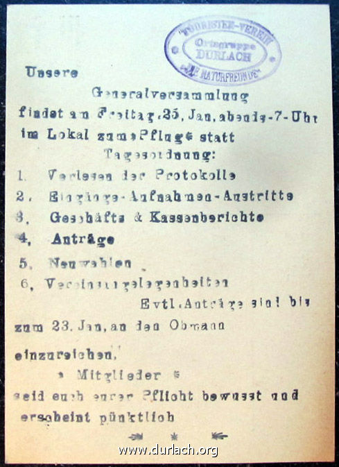 Naturfreunde Generalversammlung