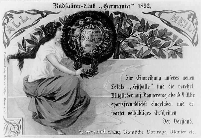 Radfahrer-Club Germania - 1892