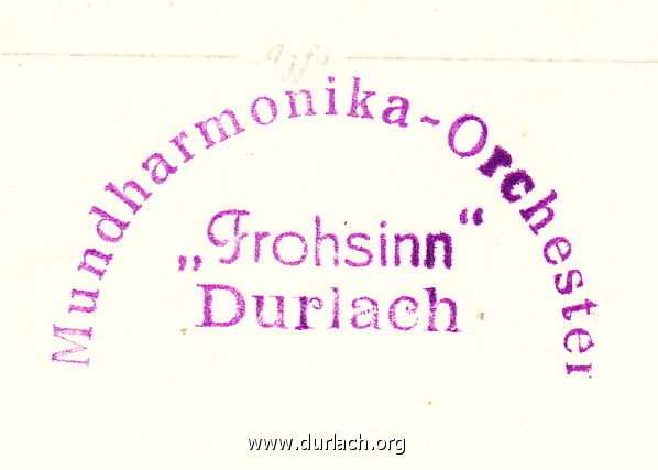 Vereinsstempel Mundharmonikaverein "Frohsinn"