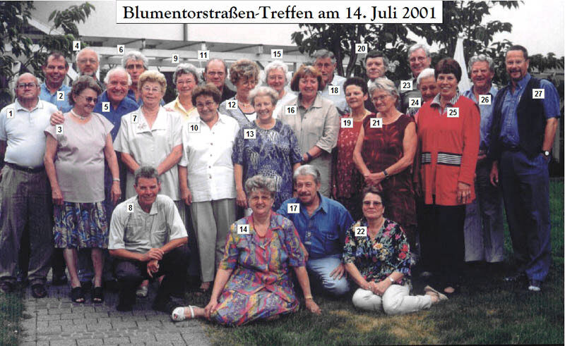 Blumentorstraen-Treffen am 14. Juli 2001 im Anna-Leimbach-Haus