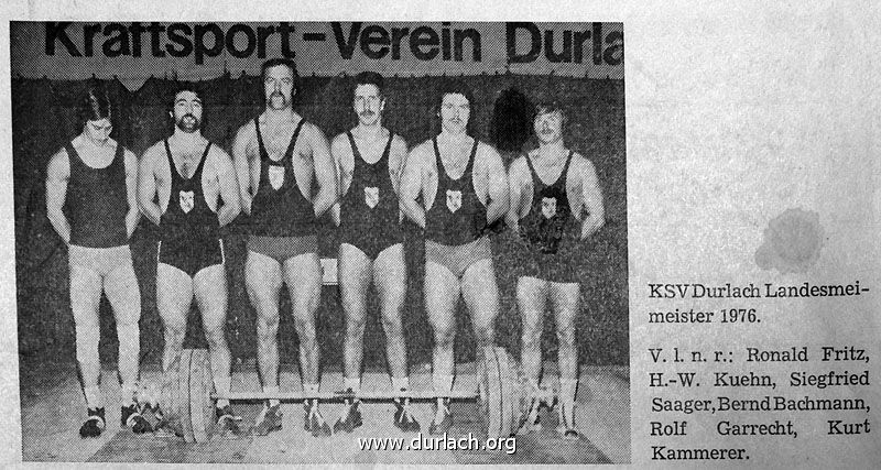 Kraftsport Durlach 1976