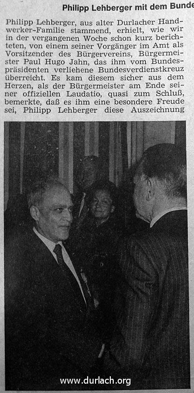 Philipp Lehberger Bundesverdienstkreuz