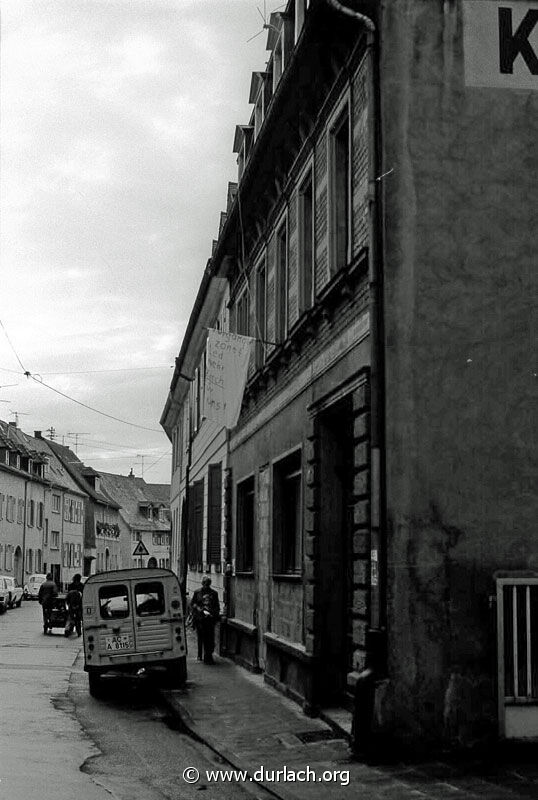 1977 - Protest gegen die neue Fugngerzone