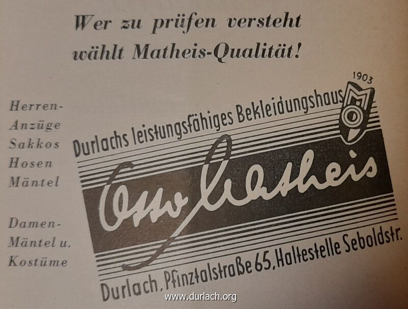 Otto Matheis Bekleidungshaus