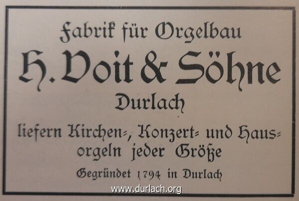 H. Voit & Shne Orgelbau