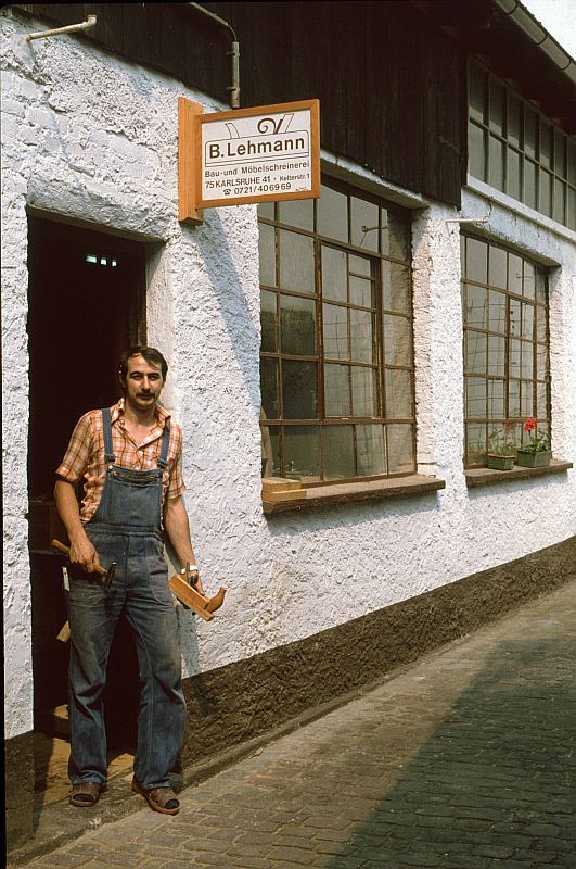 Schreinerei Lehmann, Kelterstrasse, ca. 1982