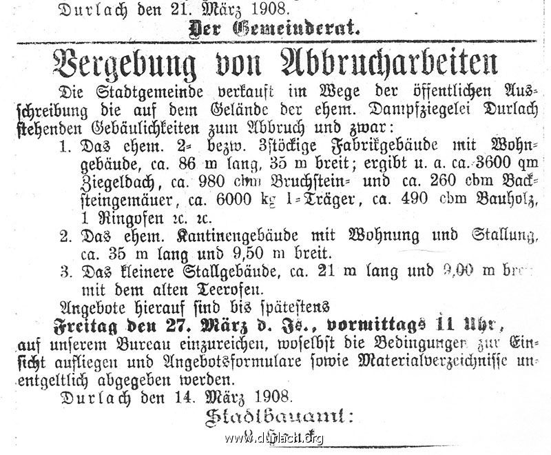 Abbrucharbeiten Dampfziegelei 1908