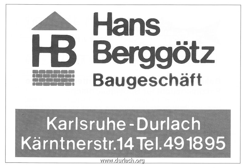 Inserat Baugeschft Berggtz