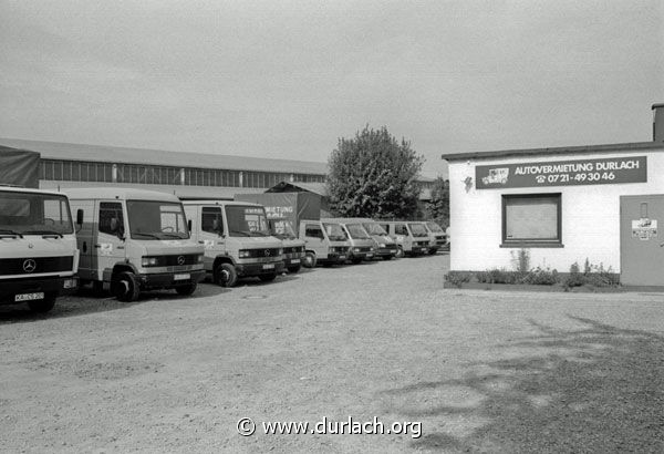 Autovermietung in der Killisfeldstrasse, ca. 1989