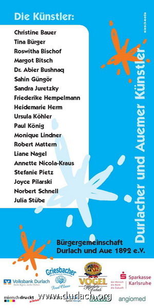 Ausstellung Durlacher & Auemer Knstler 2006 Liste