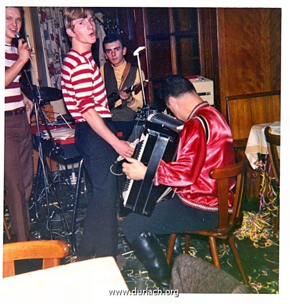 Fasching im Waldhorn in Durlach Aue 1967 oder 1968