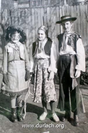 Fasching in den 50er Jahren der Auer Strae in Durlach