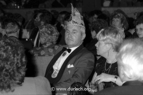 Fastnachtsveranstaltung in der Festhalle, 1990