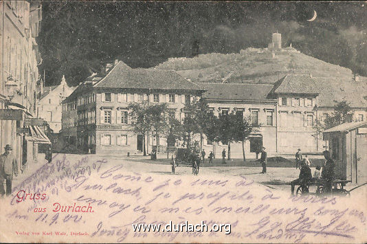 1900 - Hotel Carlsburg bei Nacht