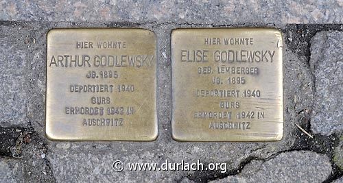 Stolperstein Pfinztalstrae Nr. 84