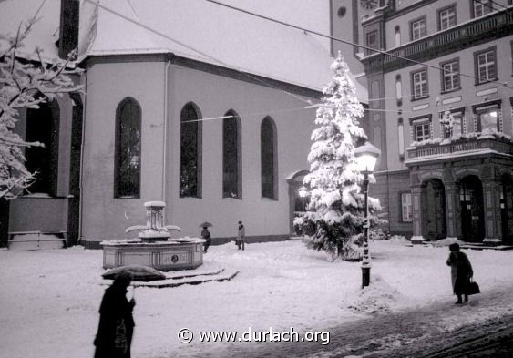 Marktplatz im Winter, ca. 1988