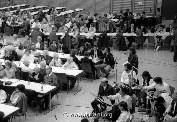 Veranstaltung in der Weiherhalle, 1989