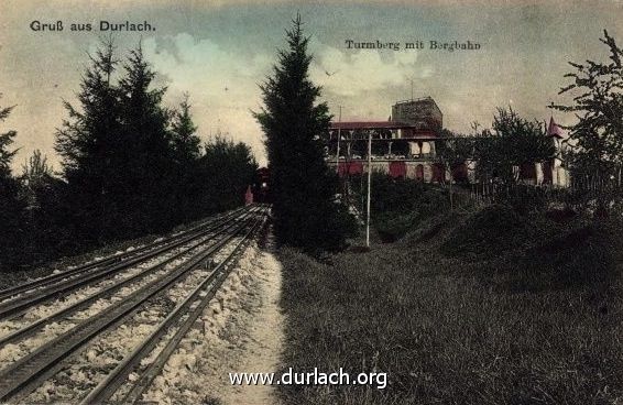 Gleisanlage der alten Turmbergbahn