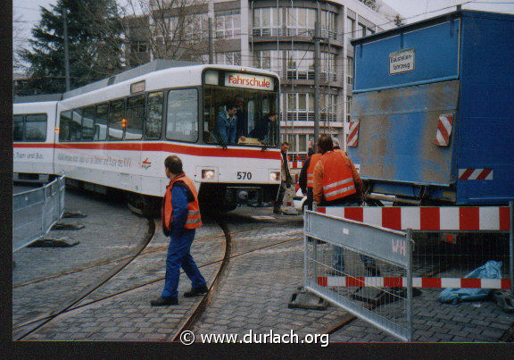 2004 - Straenbahnlinie nach Wolfartsweier