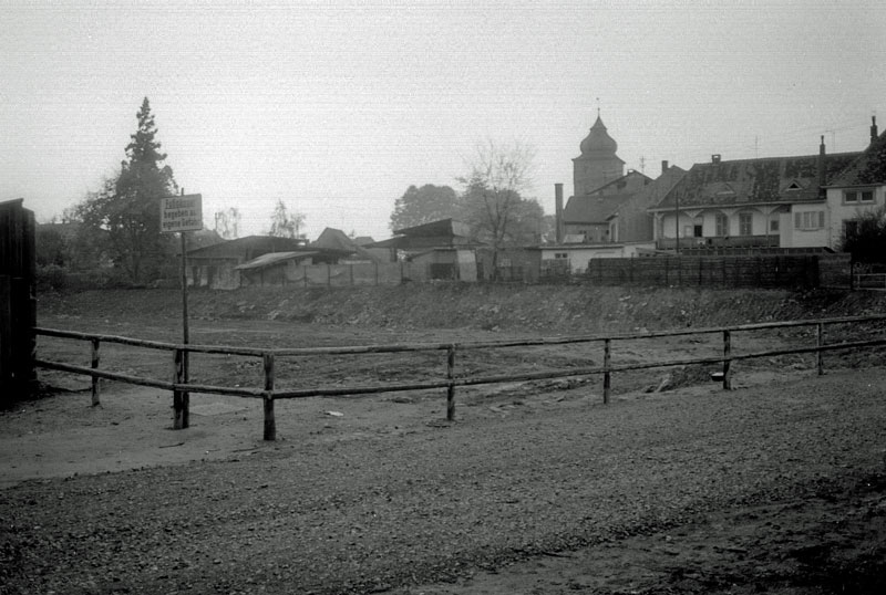 Nach dem Abriss der Brauerei Eglau - 1974