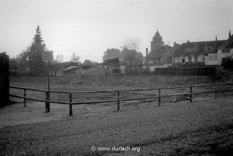 Nach dem Abriss der Brauerei Eglau - ca 1971