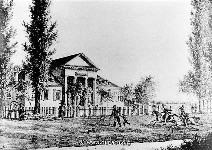 Stich Alleehaus vor 1868