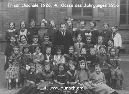 Friedrichschule Durlach 1926
