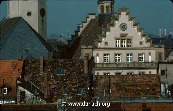 ber den Dchern von Durlach. Ca. 1988