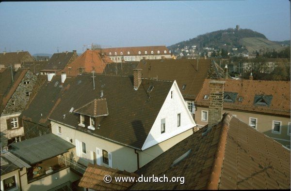 ber den Dchern von Durlach. Ca. 1985