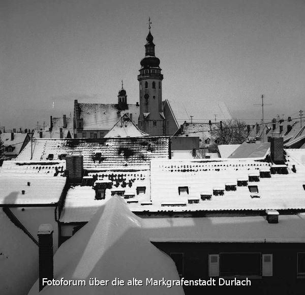 Blick ber die Dcher der Altstadt, ca. 1980