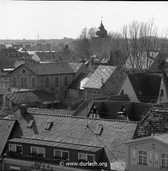 ber den Dchern von Durlach. Ca. 1988