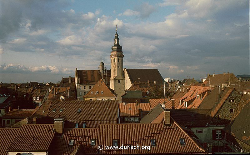 ca. 1985 - Blick aus dem Dachfenster der Amthausstrae 20