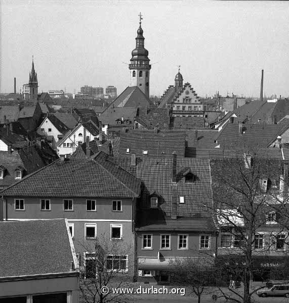 Blick ber die Dcher der Altstadt, ca. 1988