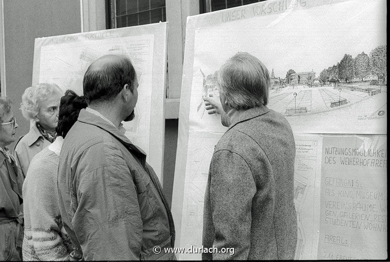 1989 - Brgerprotest gegen den geplanten Gefngnisabbruch