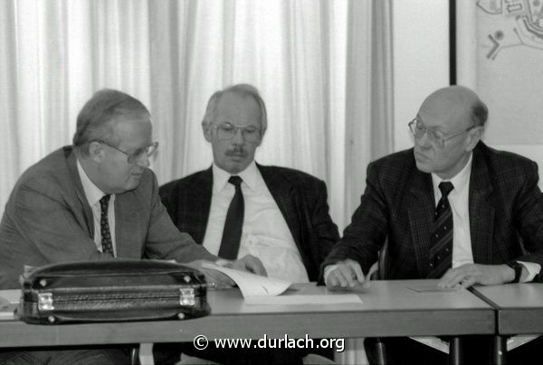 ffentliche Abrissdiskussion in der Karlsburg, ca. 1989