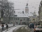 Schloplatz im Winter