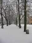 Schloplatz im Winter