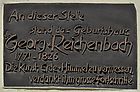 Gedenktafel v. Reichenbach