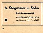 Dachdecker A. Stegmaier u. Sohn 1966