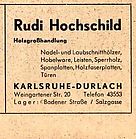 Holzhandlung Hochschild 1966