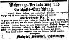 Schuhmacher Gabriel Hummel 1874