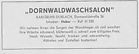 Dornwaldwaschsalon 1956